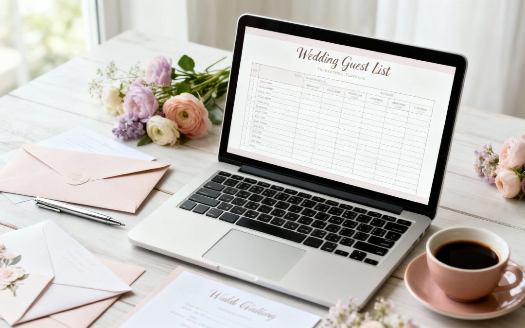 Wedding Planning Toolkit: wedding guest list template to streamline invites