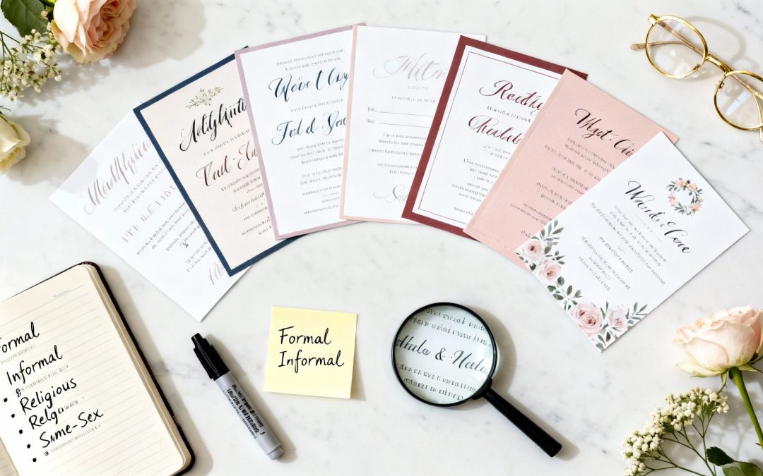 8 Perfect Styles of Wording for Wedding Invitations in 2025